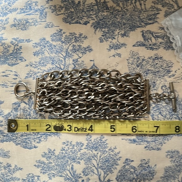 Multi Chain bracelet punk goth boho - Picture 3 of 3